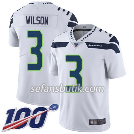 Seattle Seahawks Tröjor Russell Wilson 3 Nike Vit 100th - Herr Seattle Seahawks Tröjor Russell Wilson 3 Nike Vit 100th - Herr